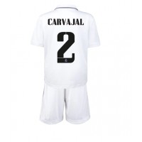 Dres Real Madrid Daniel Carvajal #2 Domaci za djecu 2022-23 Kratak Rukav (+ kratke hlače)